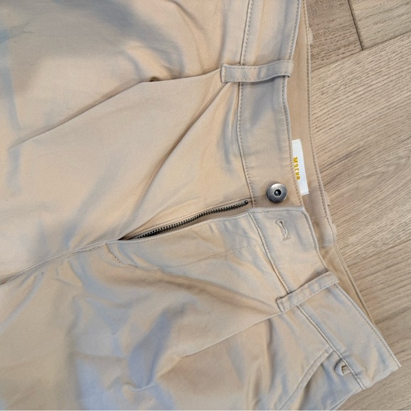 Anthropologie Maeve Wide Leg Barrell keg Khaki Beige Crop Trousers - Picture 5 of 5